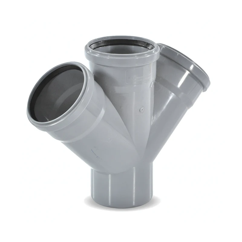 Крестовина 1-плоскостная PP-H Дн 110×50×50×45° BASE серый VALFEX
