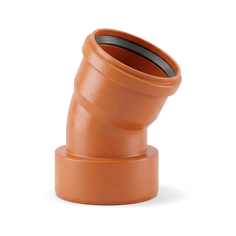 Отвод PP-B Дн 110×15° коричневый Ростурпласт-RTP