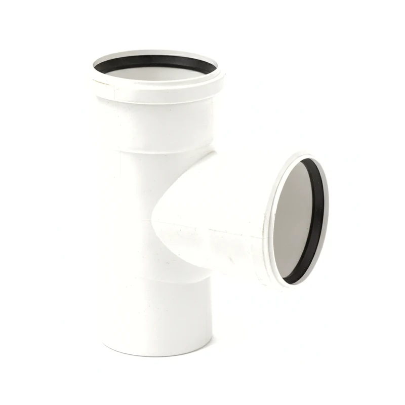 Тройник бесшумный PP-H Дн 110×110×87° max flow белый Rehau
