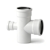 Крестовина 1-плоскостная бесшумная PP-M Дн 110×110×50×87° белый Ростурпласт-RTP