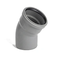 Отвод PP-H Дн 50×30° HT HTB серый Ostendorf