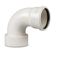 Отвод бесшумный PP-M Дн 160×87° белый Ростурпласт-RTP