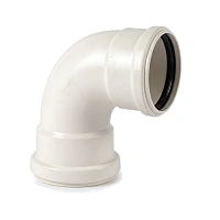Отвод бесшумный PP-MD Дн 200×87° DN 200 Skolan Safe SKB светло-серый Ostendorf