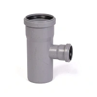 Тройник переходной PP-H Дн 50×40×87° HT HTEA серый Ostendorf