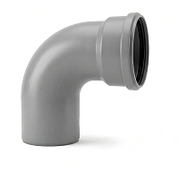 Отвод PP-H Дн 160×87° HT HTB серый Ostendorf