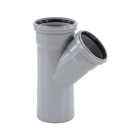 Тройник PP-H Дн 160×160×45° HT HTEA серый Ostendorf